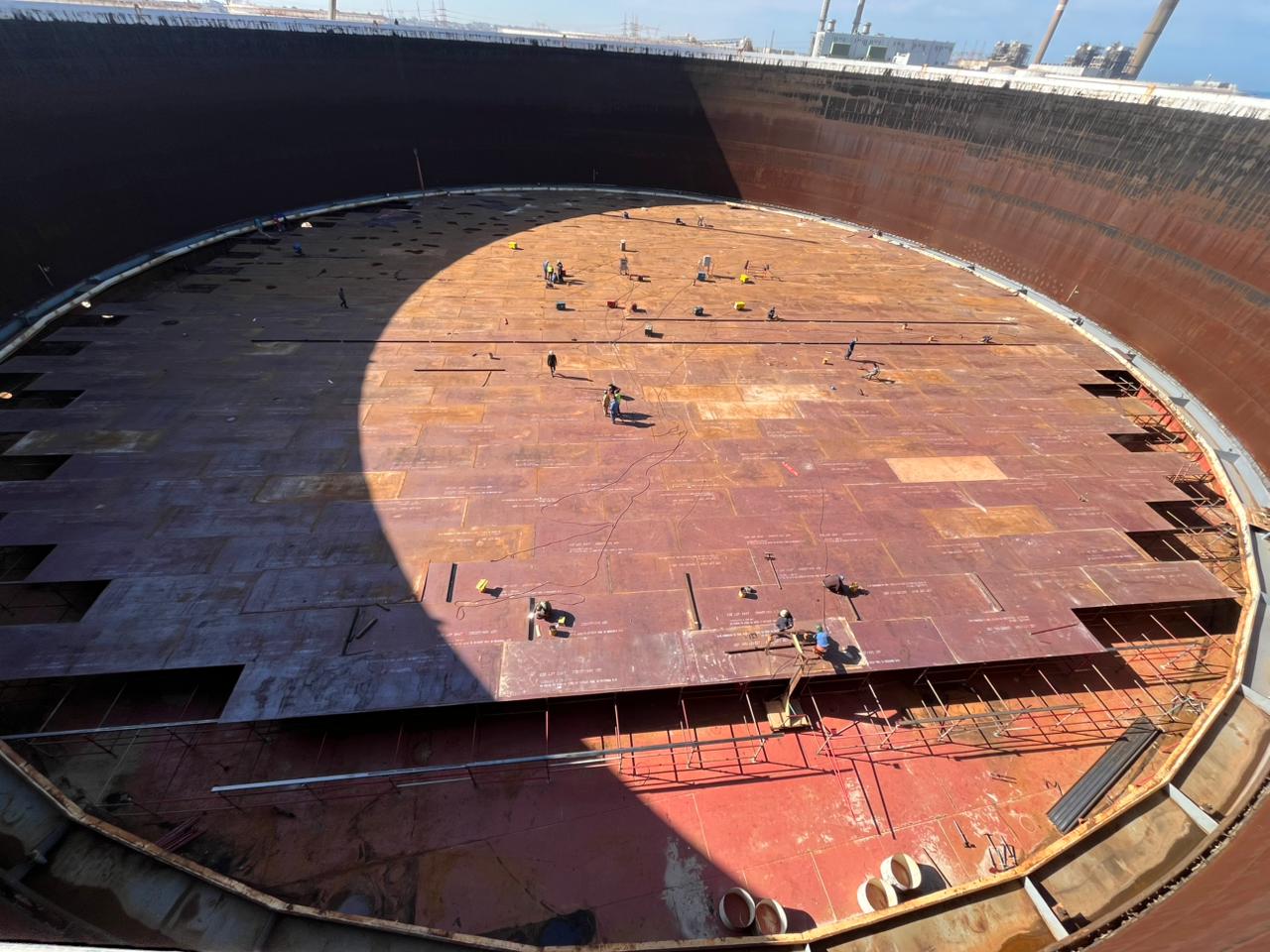 Storage Tank Bottom Plate Replacement Mechanical Works